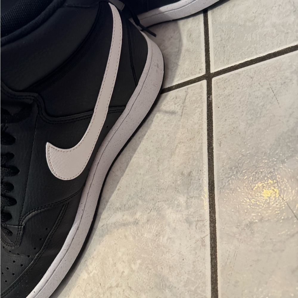 Nike Court Vision Mid Black with White Sole perfect condition size 11 - Picture 7 of 8